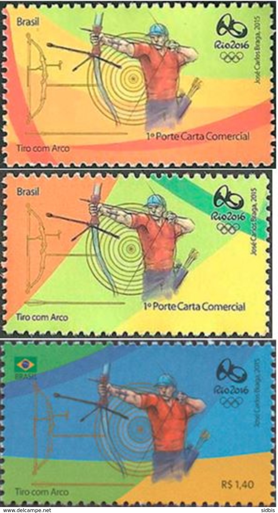 BRAZIL 2015 Olimpic Sport Games Rio 2016 Target Archery - Ungebraucht