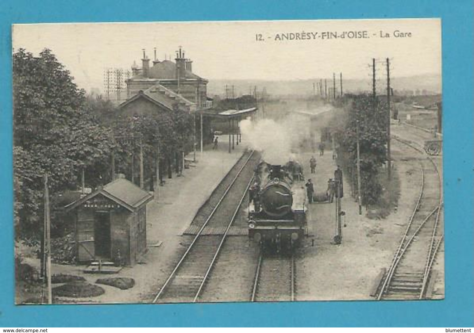 CPA Chemin De Fer Train La Gare De ANDRESY-FIN-D'OISE - CONFLANS-FIN D'OISE 78 - Andresy