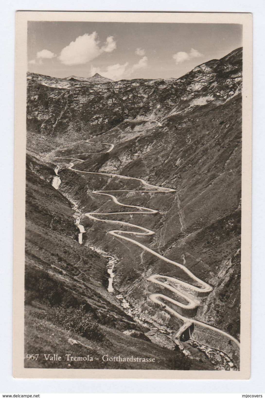 Old Postcard VALLE TREMOLA GOTTHARDSTRASSE Mountain Road, Switzerland - Other & Unclassified