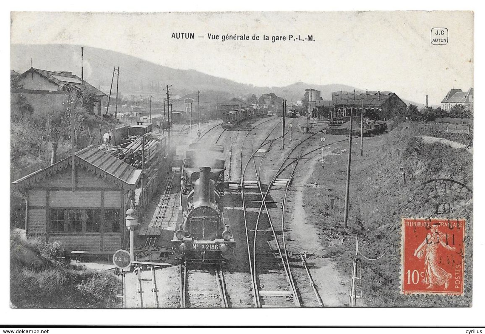 (71) AUTUN - Vue Générale De La Gare P.L.M - Autun