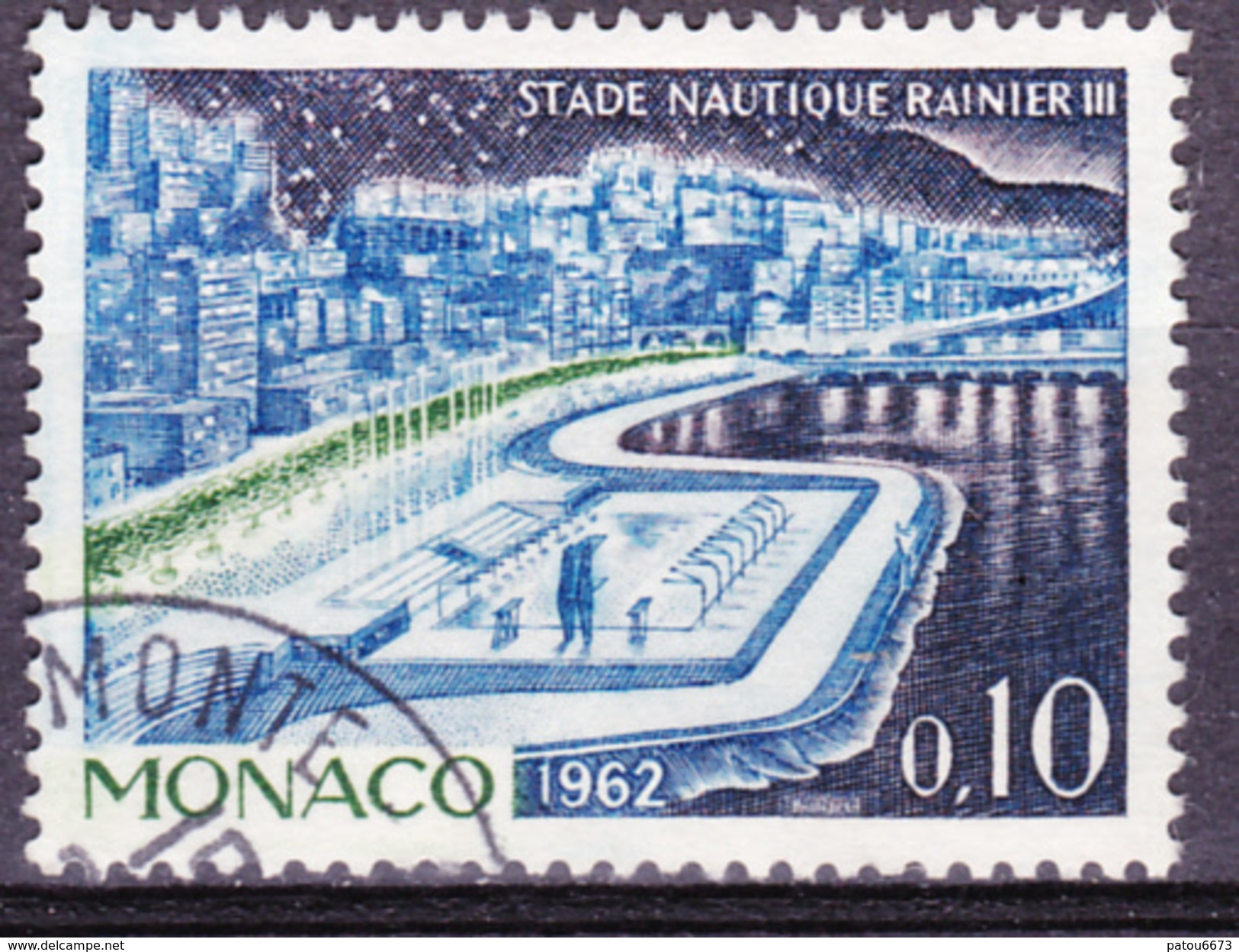 MONACO 1962 (YT 539A Mi 693 ) Aquatic Sports Center Rainier III Used - Oblitérés