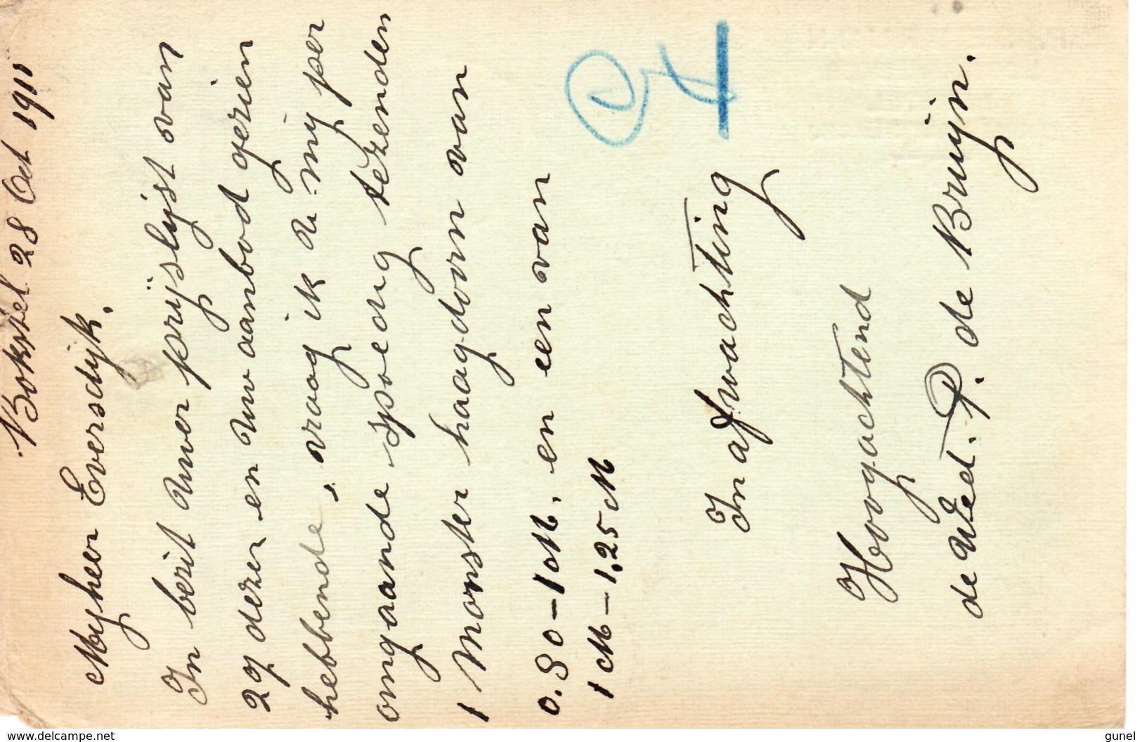 1915 Br.k Met Firmalogo Van BOXTEL Naar Biezelinge - Postal History