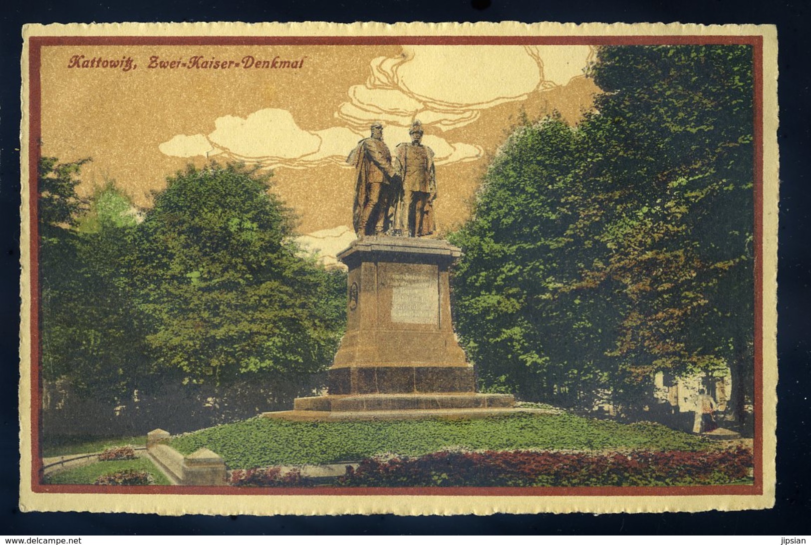 Cpa De Pologne Kattowitz , Zwei Kaiser Denkmal NCL82 - Pologne