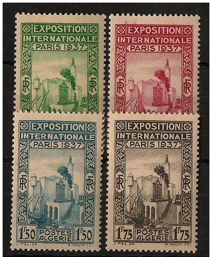 Algérie - 1937 - N°Yv. 127 à 130 - Série Complète - Neuf Luxe ** / MNH / Postfrisch - Neufs