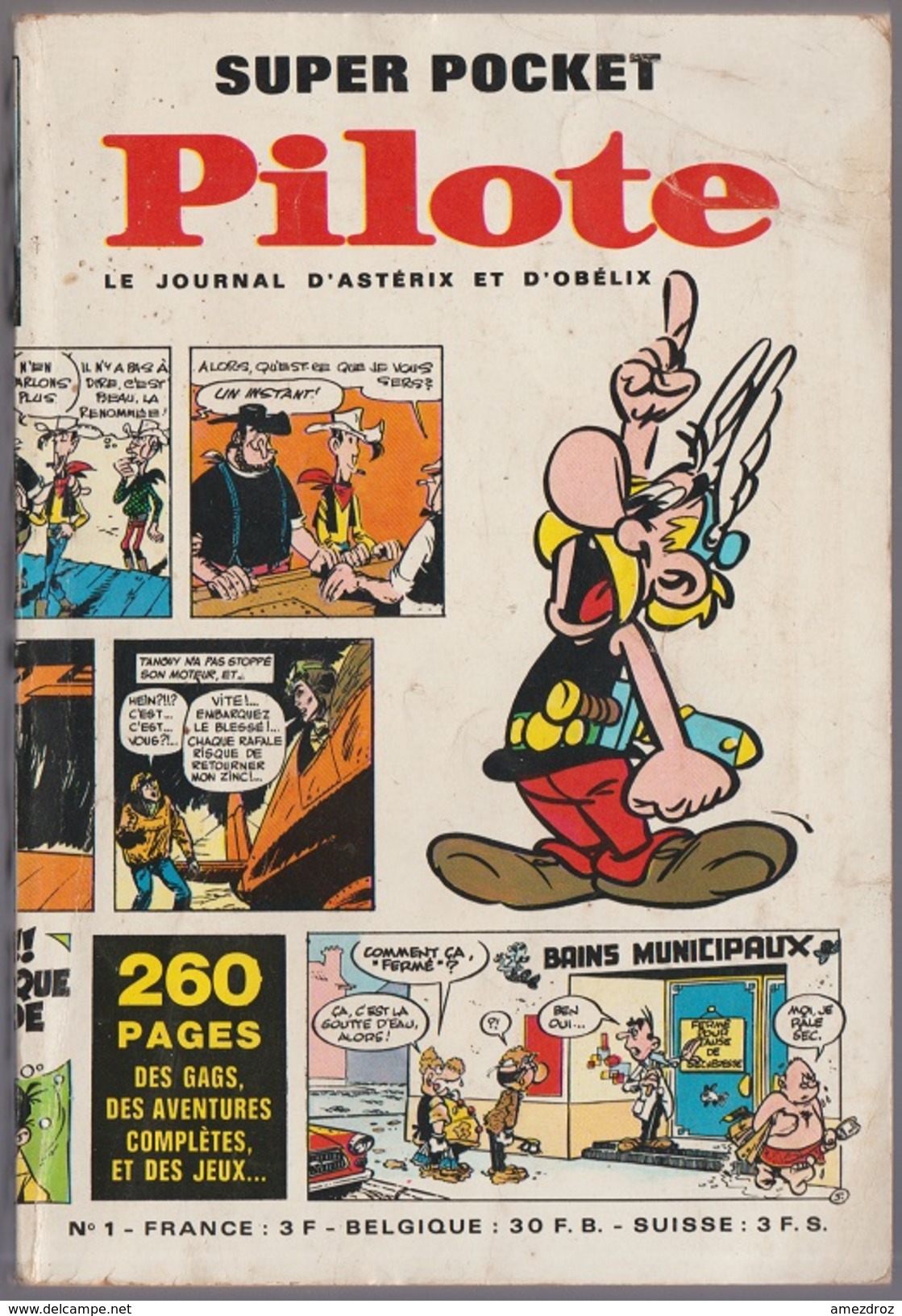 Supert Pocket Pilote Le Journal D'Astérix Et Obélix N° 1  Juin 1968, Petites Rousseurs (1) - Pilote