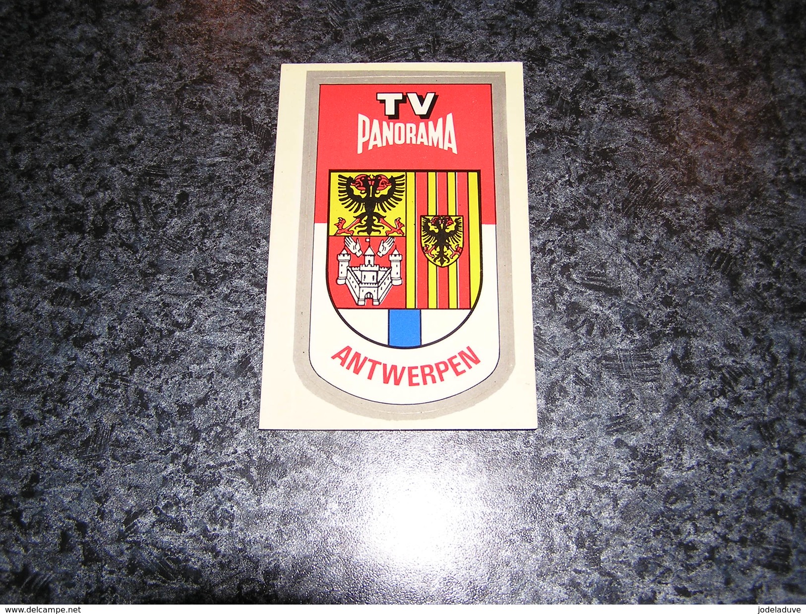 Province Provincie ANTWERPEN ANVERS Ecusson Blason Armoiries Belgique Panorama TV Publicité Autocollant Sticker - Autocollants