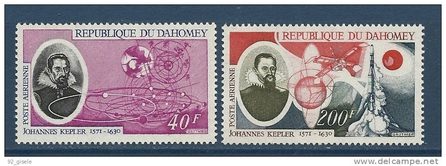 Dahomey Aérien YT 145 Et 146 (PA) " Hommage à J. KEPLER " 1971 Neuf** - Bénin – Dahomey (1960-...)