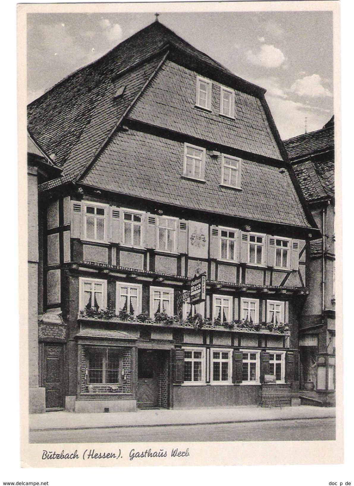 Deutschland - Butzbach - Gasthaus Werb - Alte Ansicht - Butzbach