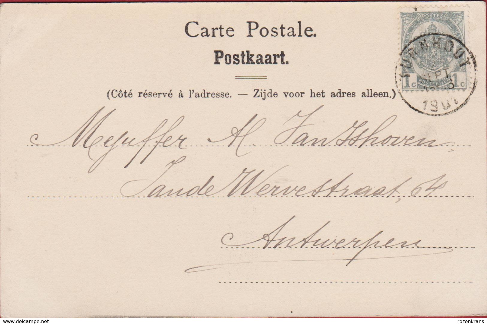 Turnhout 1901 La Poste (zeer Goede Staat) Kempen - Turnhout