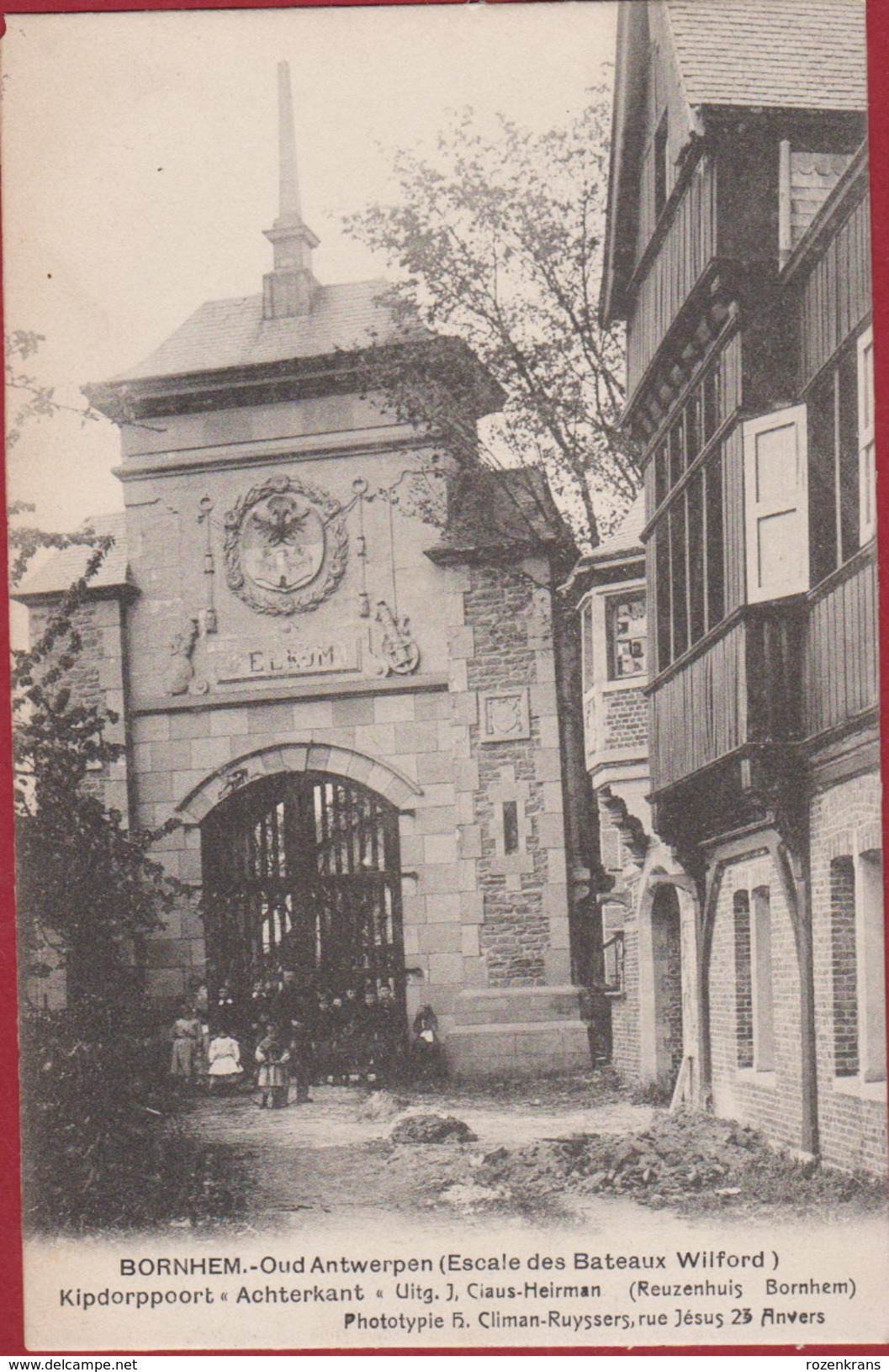 Bornem Bornhem Buitenland Oud Antwerpen Kipdorppoort Escale Des Bateaux Wilford 1910 - Bornem