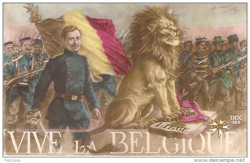 MILITARIA Patriotique BELGIQUE : Vive La Belgique - CPA - Belgium Belgien België - Patriotiques