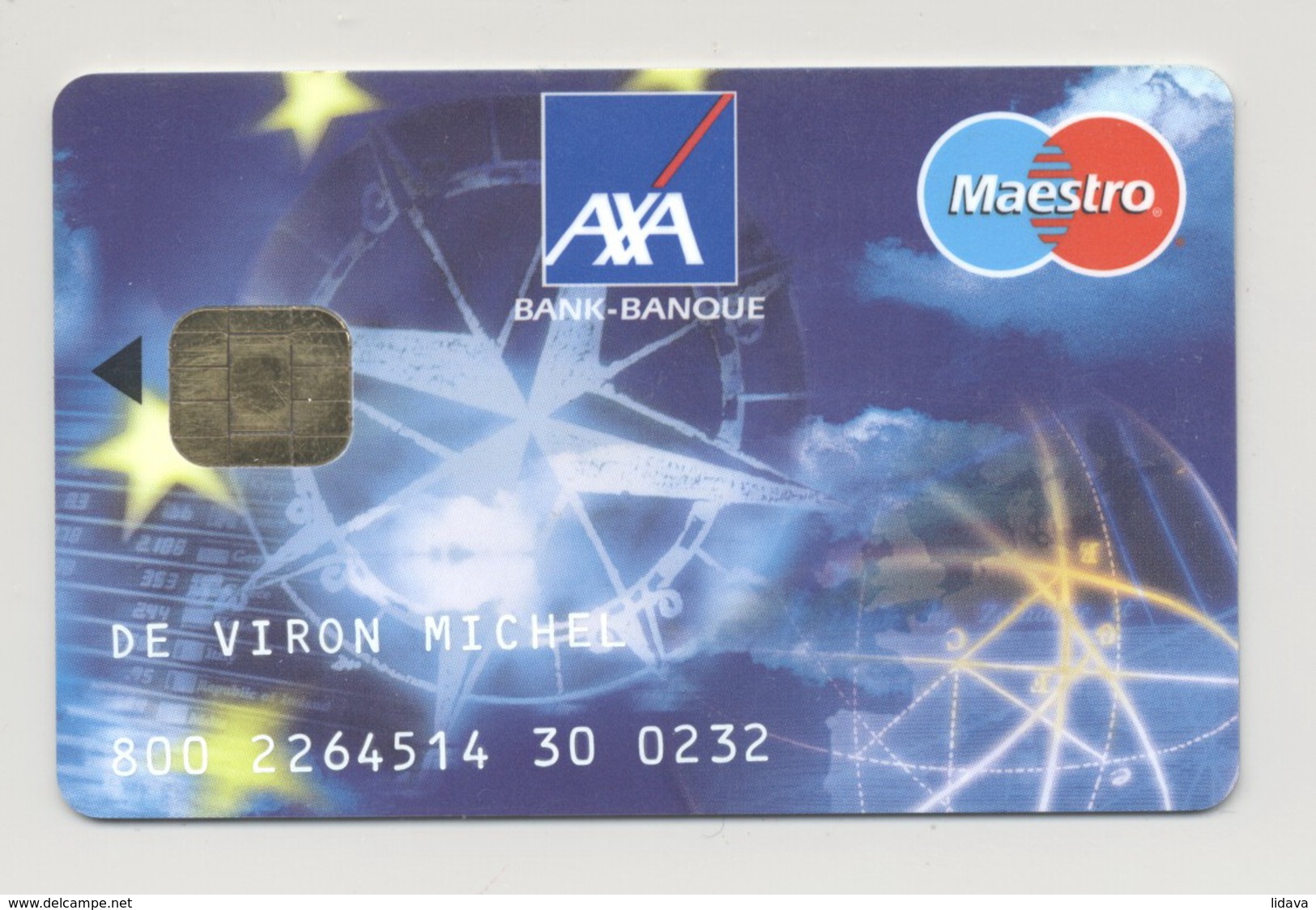 BELGIUM Credit Card Bankcard AXA Bank Maestro - Tarjetas De Crédito (caducidad Min 10 Años)