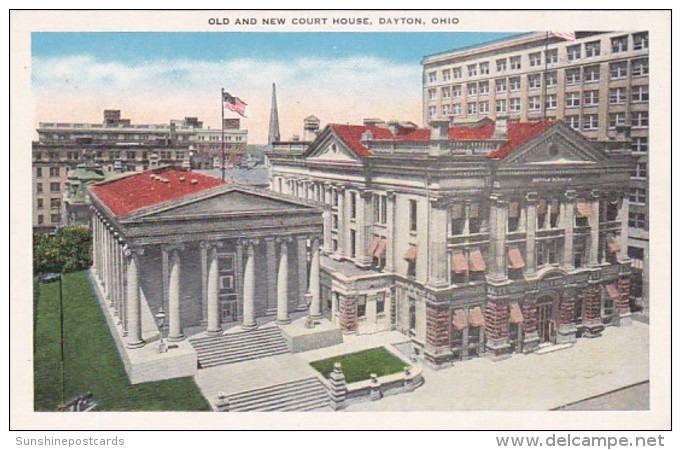 Ohio Dayton Old And New Court House - Dayton