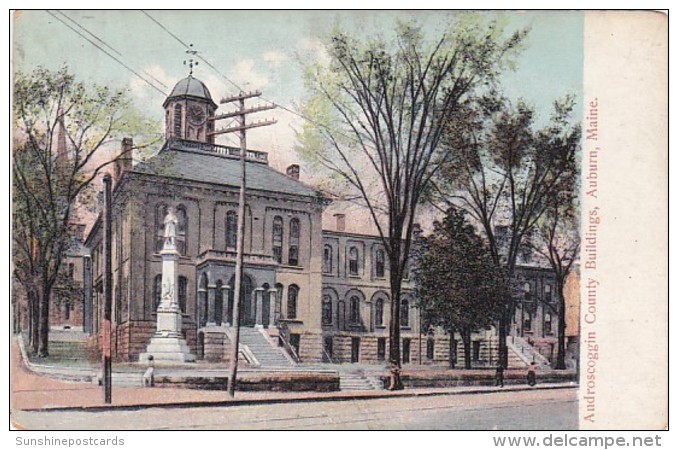 Maine Auburn Androscoggin County Buildings - Auburn