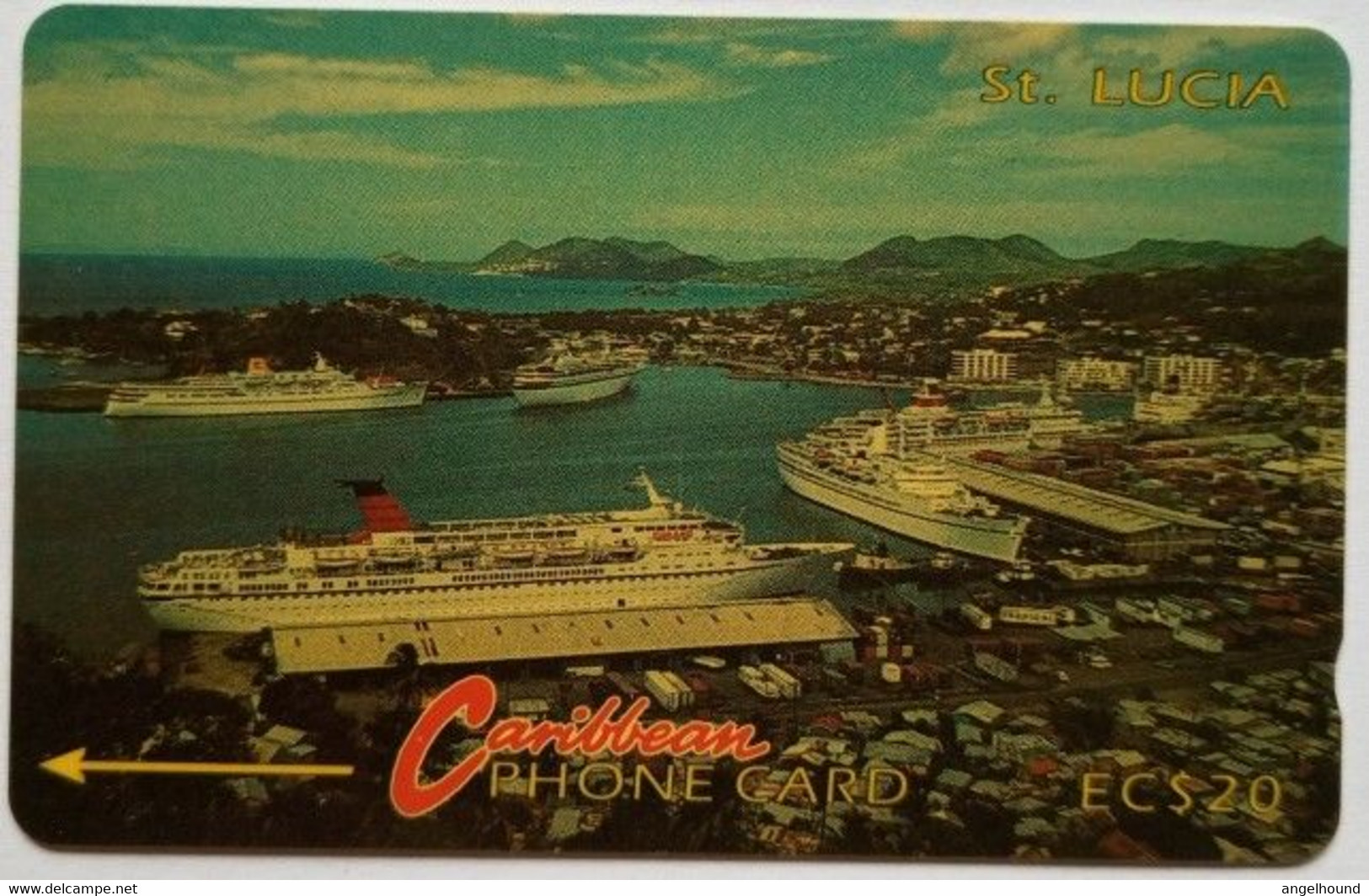 Saint Lucia Cable And Wireless EC$20 7CSLB " Cruiseship Harbour - Without Logo " - Sainte Lucie