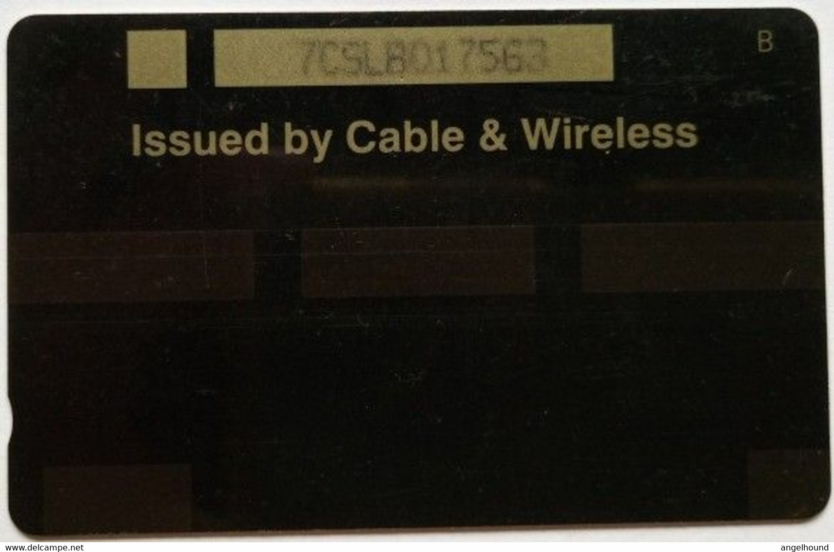 Saint Lucia Cable And Wireless EC$20 7CSLB " Cruiseship Harbour - Without Logo " - Santa Lucia