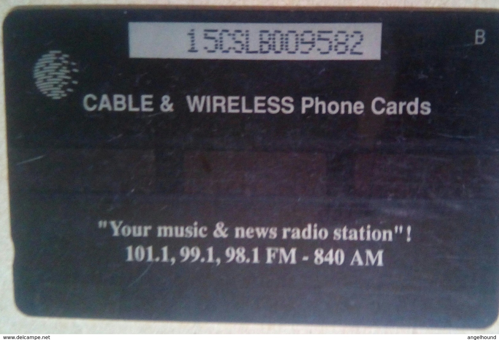 Saint Lucia Cable And Wireless EC$10  15CSLB " Radio Caribbean " - St. Lucia