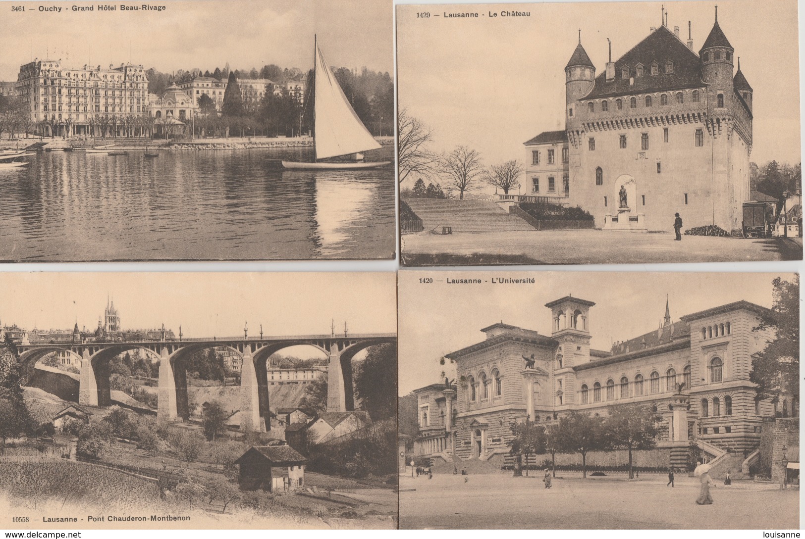 17 / 6 / 84  -  LOT  DE  11  CPA  DE  LAUSANNE  (VD )  Toutes Scanées - 5 - 99 Postcards