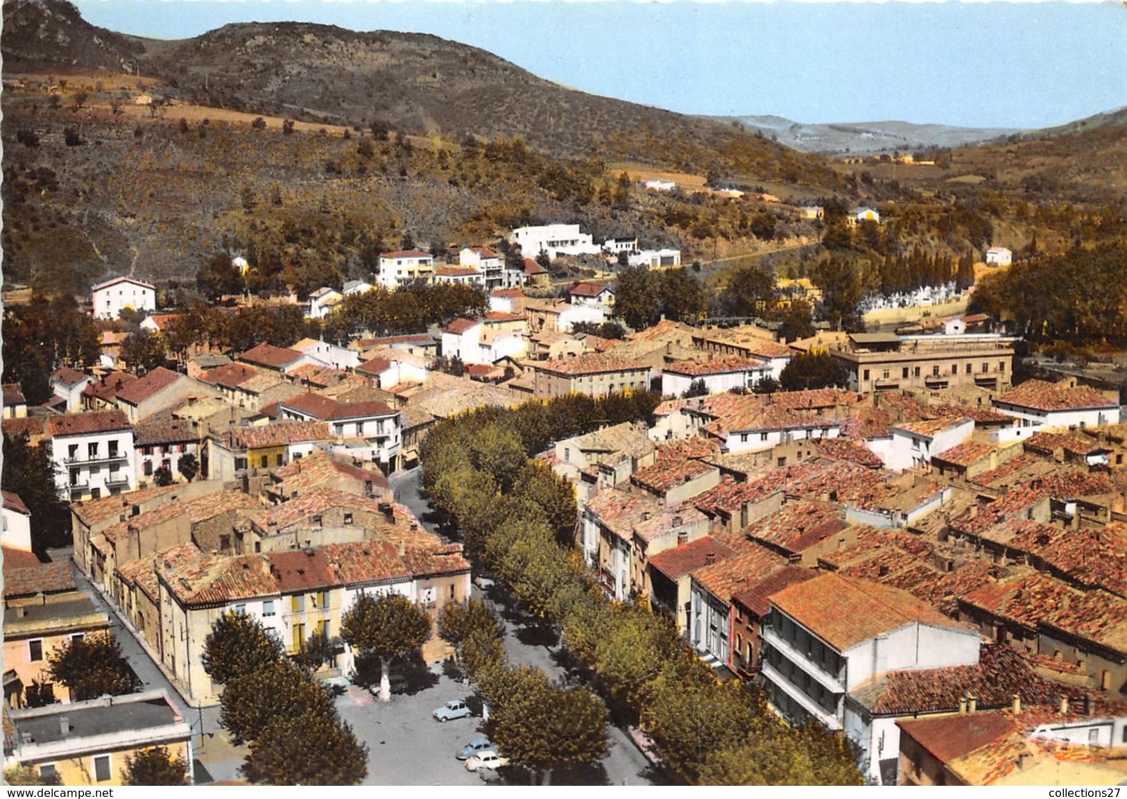 11-QUILLAN- PLACE DE VOLONTAT , VUE AERIENNE - Autres & Non Classés