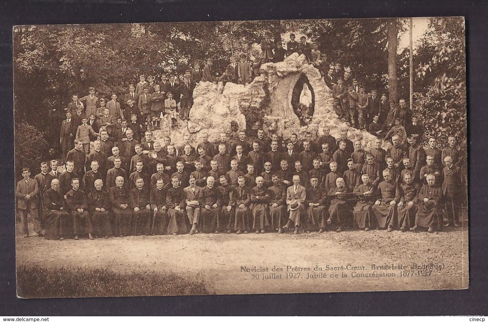 CPA BELGIQUE - BRUGELETTE - Noviciat Des Prêtres Du Sacré-Coeur 30 Juillet 1927 Jubilé De La Congrégation TB ANIMATION - Brugelette