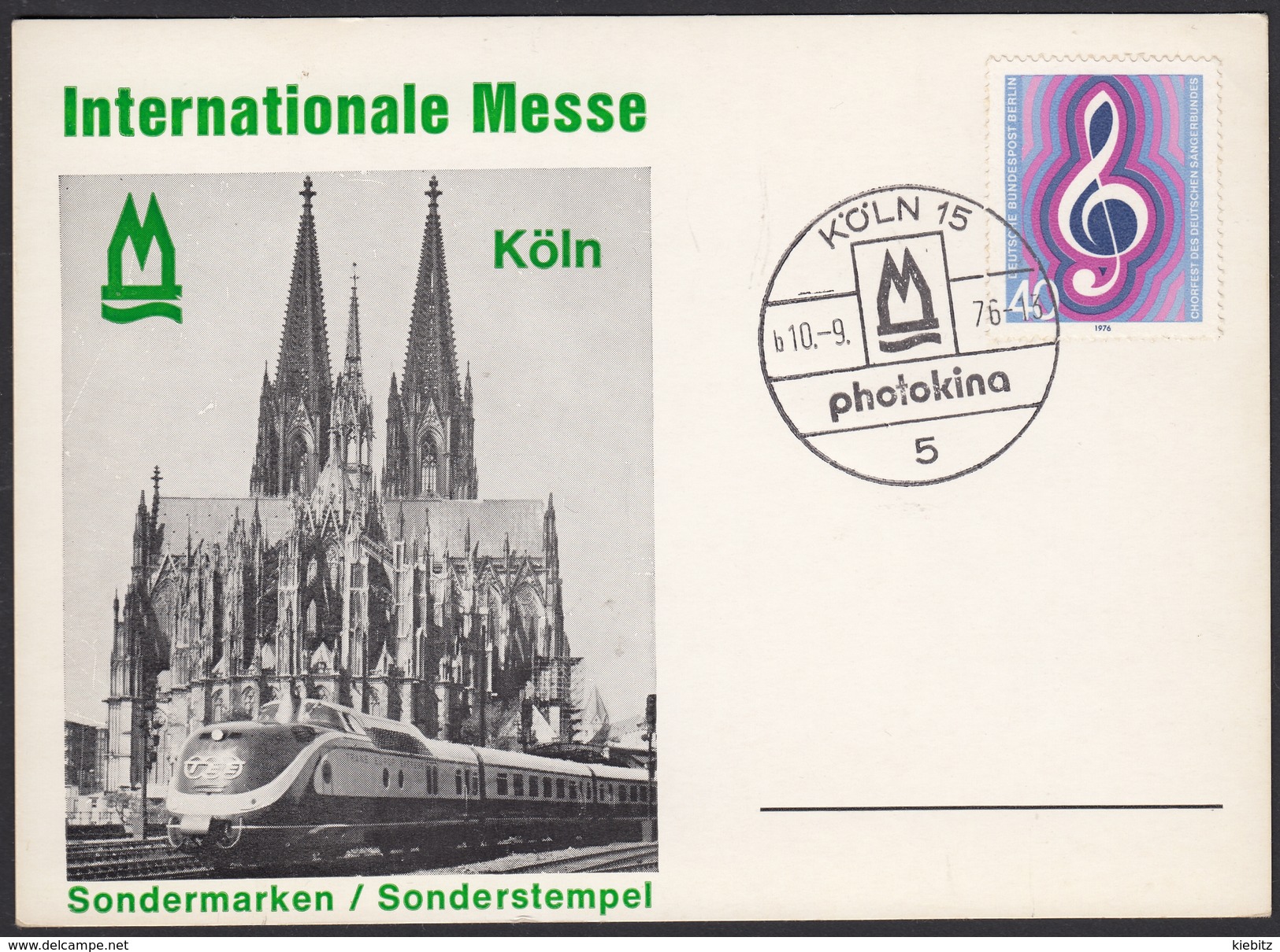 BRD 1976 - Internationale Foto Messe In Köln - Sonderstempel 10.9.1976 - Fotografie