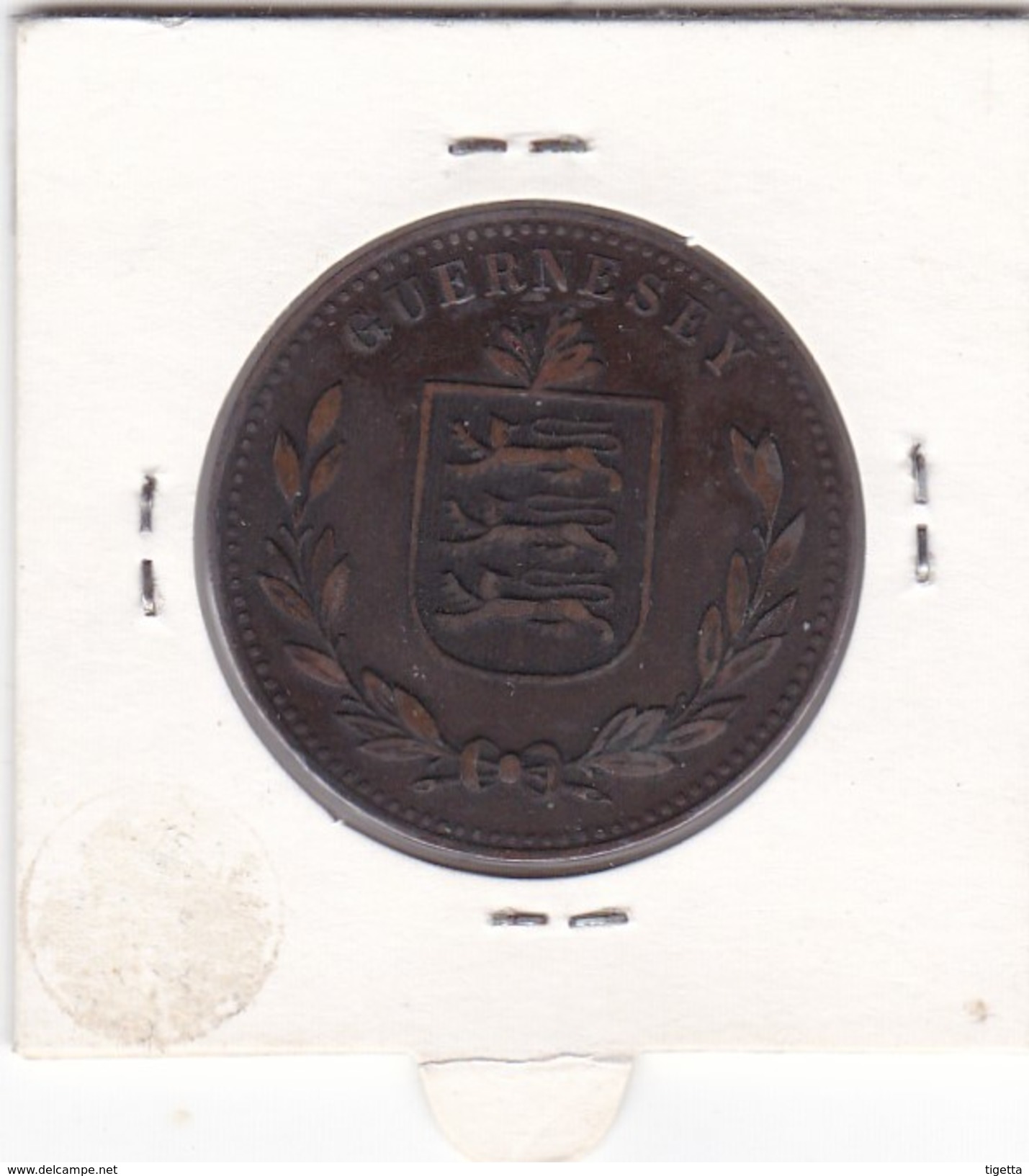 GUERNESEY  8 DOUBLES  ANNO 1914  COME DA FOTO - Guernsey