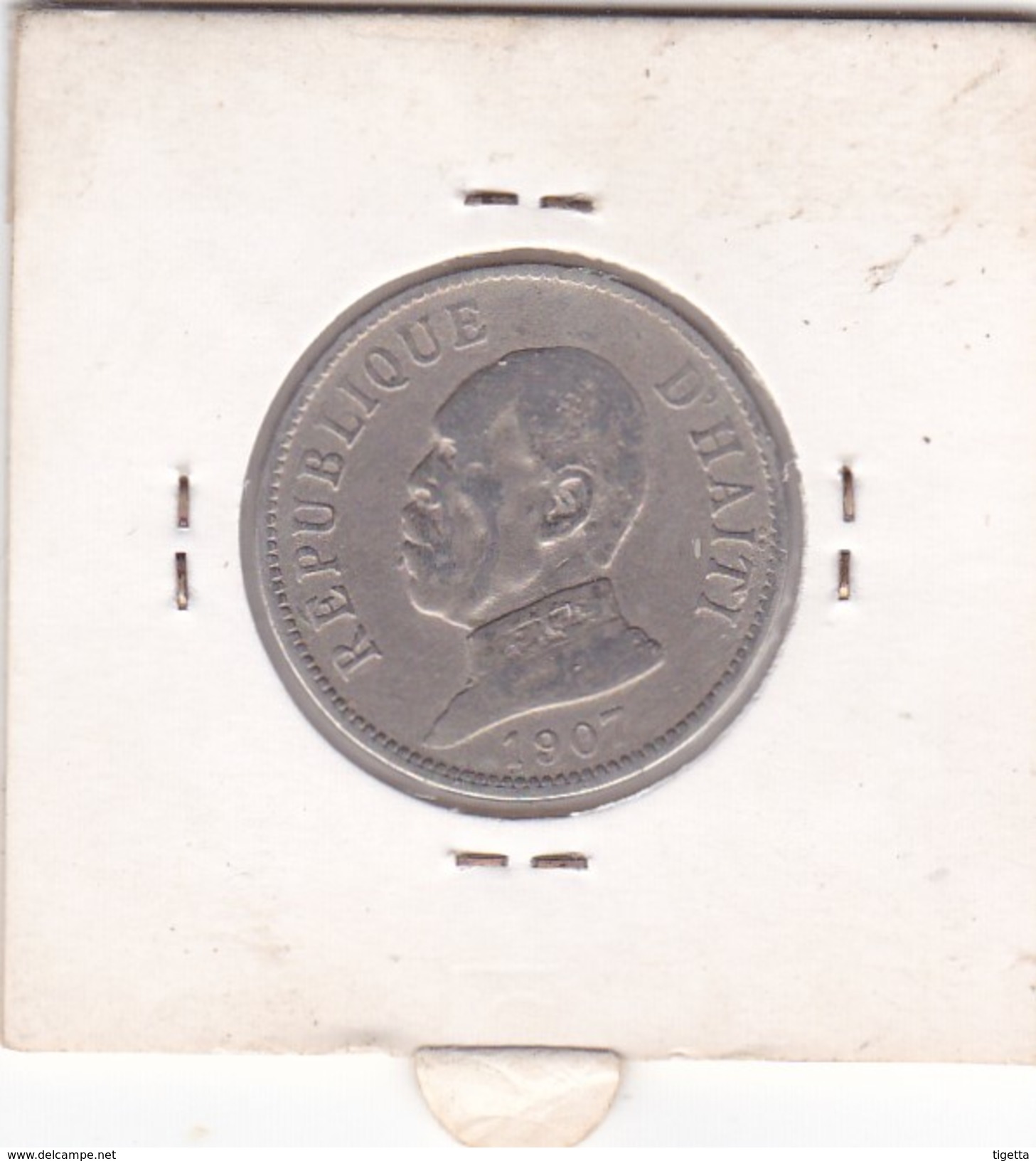 HAITI   20 CENTIMES  ANNO 1907  COME DA FOTO - Haití