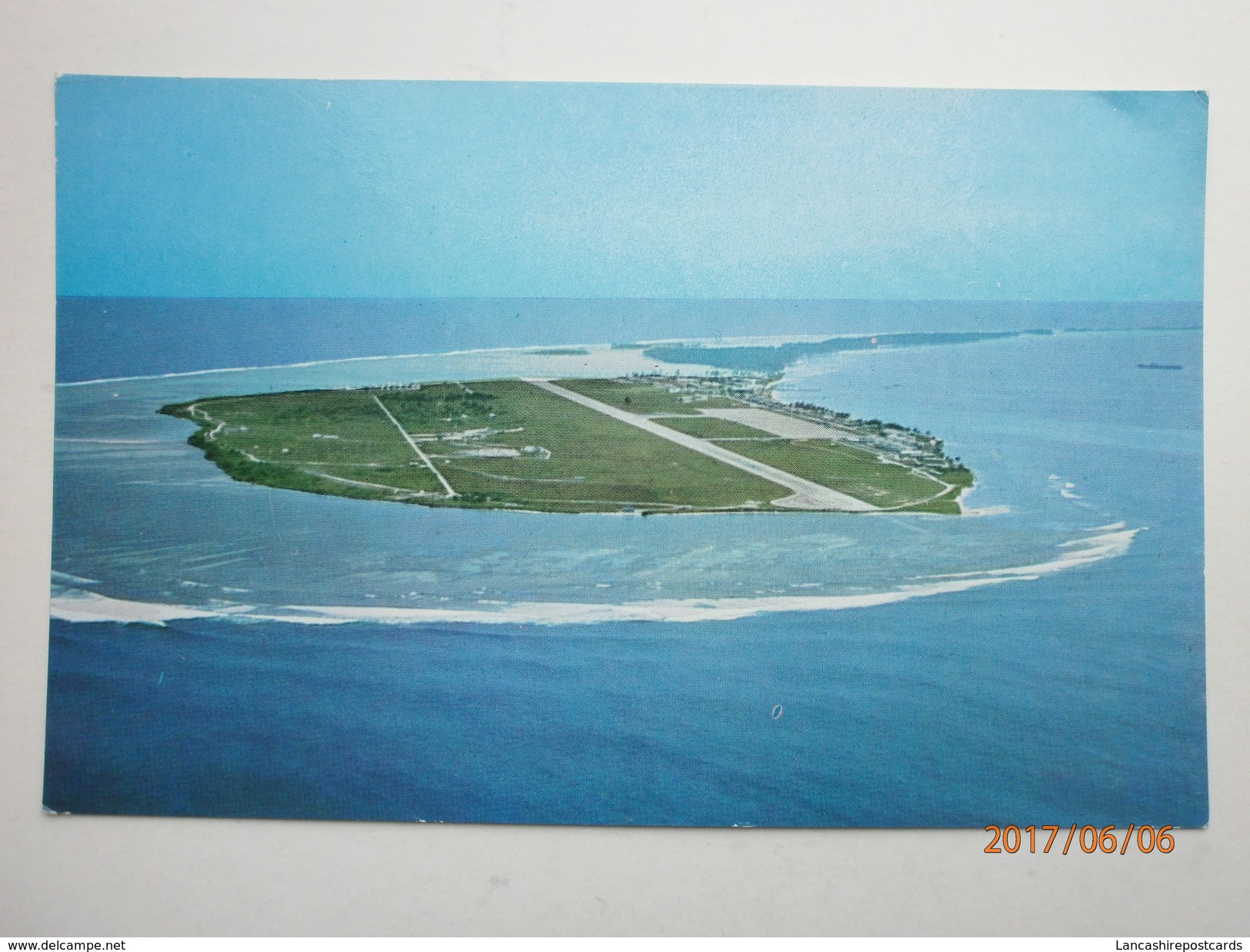 Postcard Gan Maldive Islands Indian Ocean Aerial View My Ref B11286 - Maldives