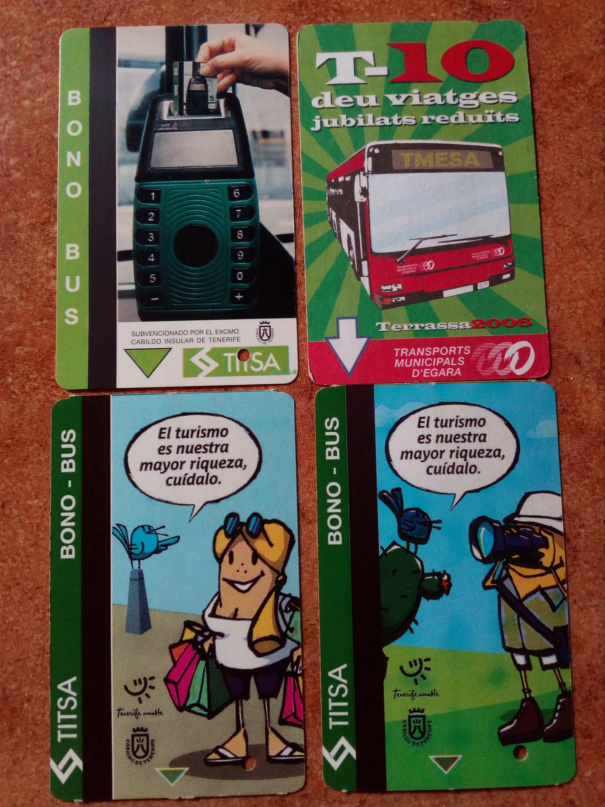 4 Transportation  Tickets,Bus ,Spain - Europa