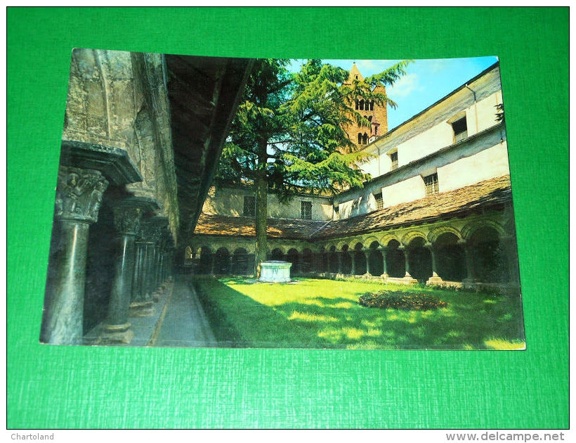 Cartolina Aosta - Chiostro Collegiata Di S. Orso 1962 - Other & Unclassified