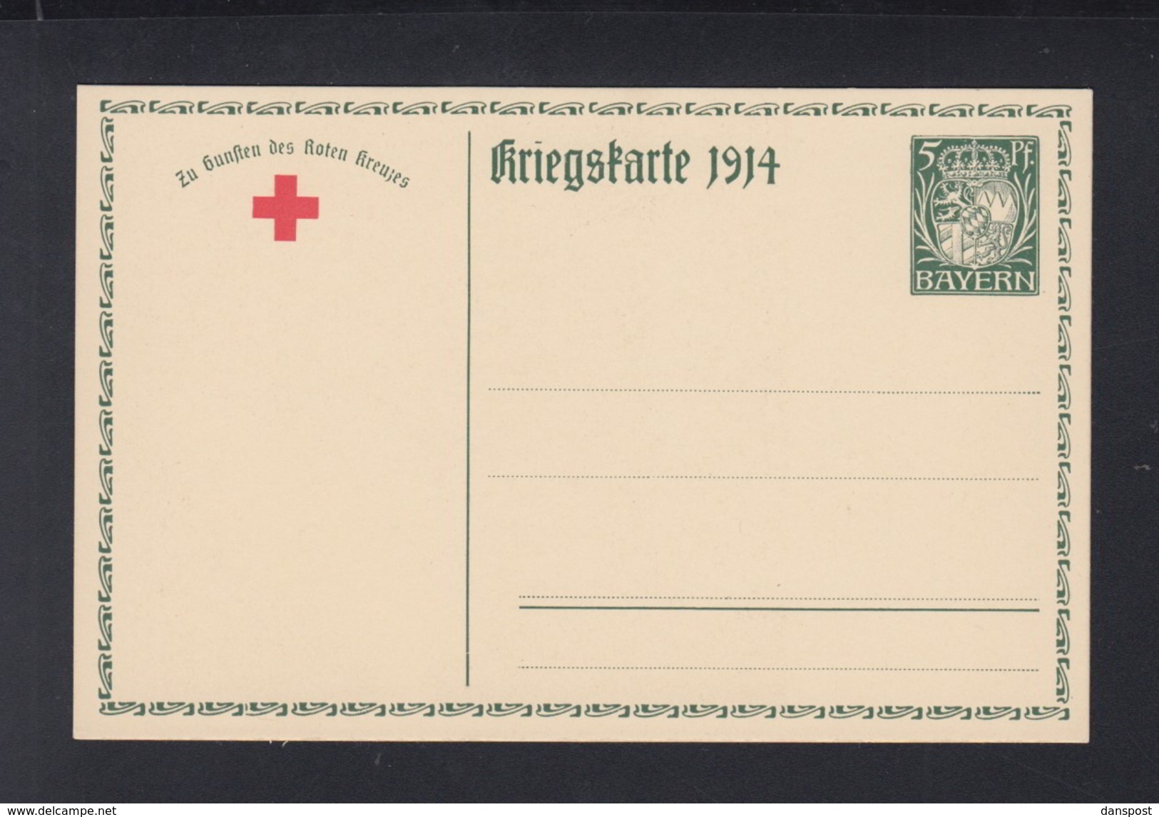 Bayern Bild-PK Kriegskarte 1914 Ungebraucht - Interi Postali