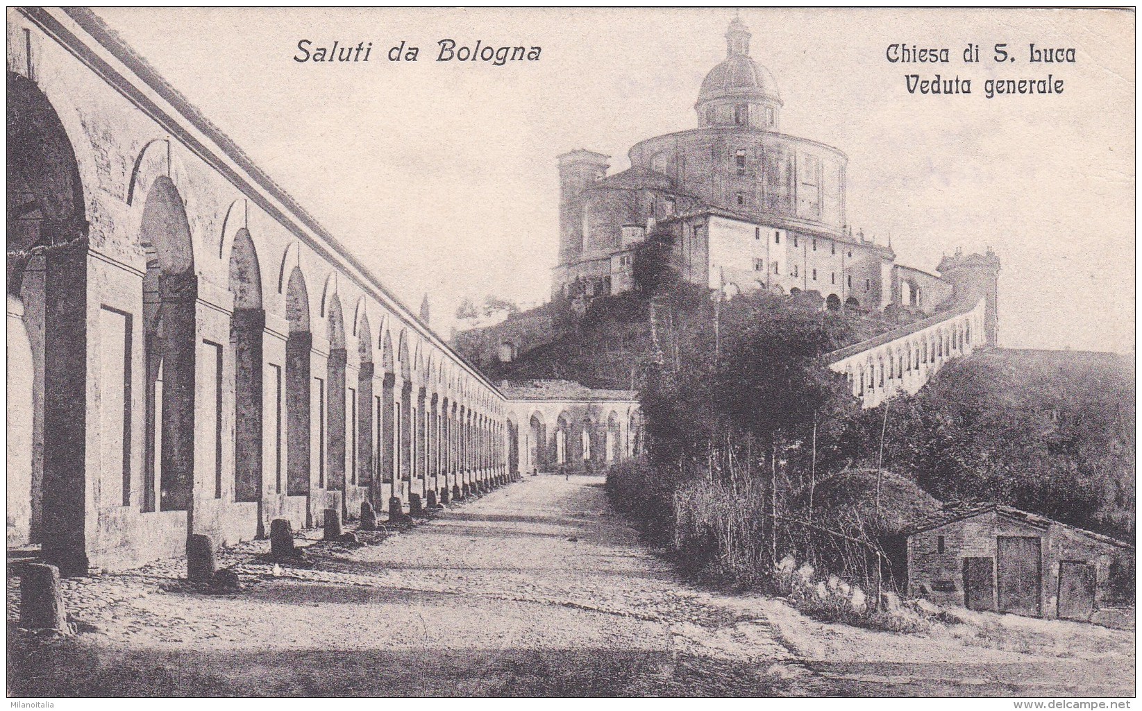 Saluti Da Bologna - Chiesa Di S. Luca - Veduta Generale * 1908 - Bologna