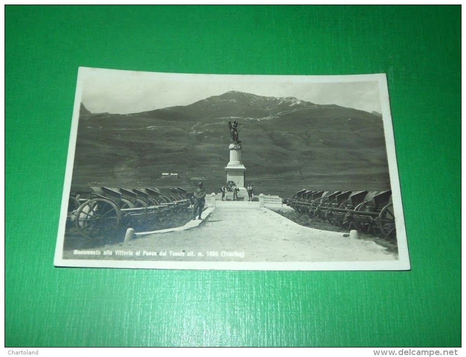 Cartolina Passo Del Tonale - Monumento Alla Vittoria 1930 Ca - Trento