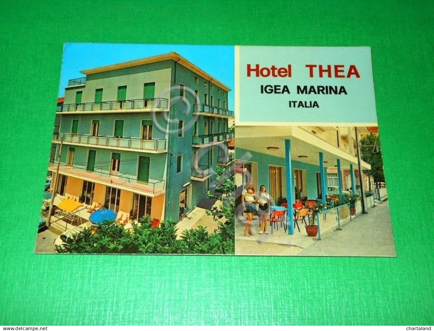 Cartolina Igea Marina - Hotel Thea 1970 Ca. - Rimini