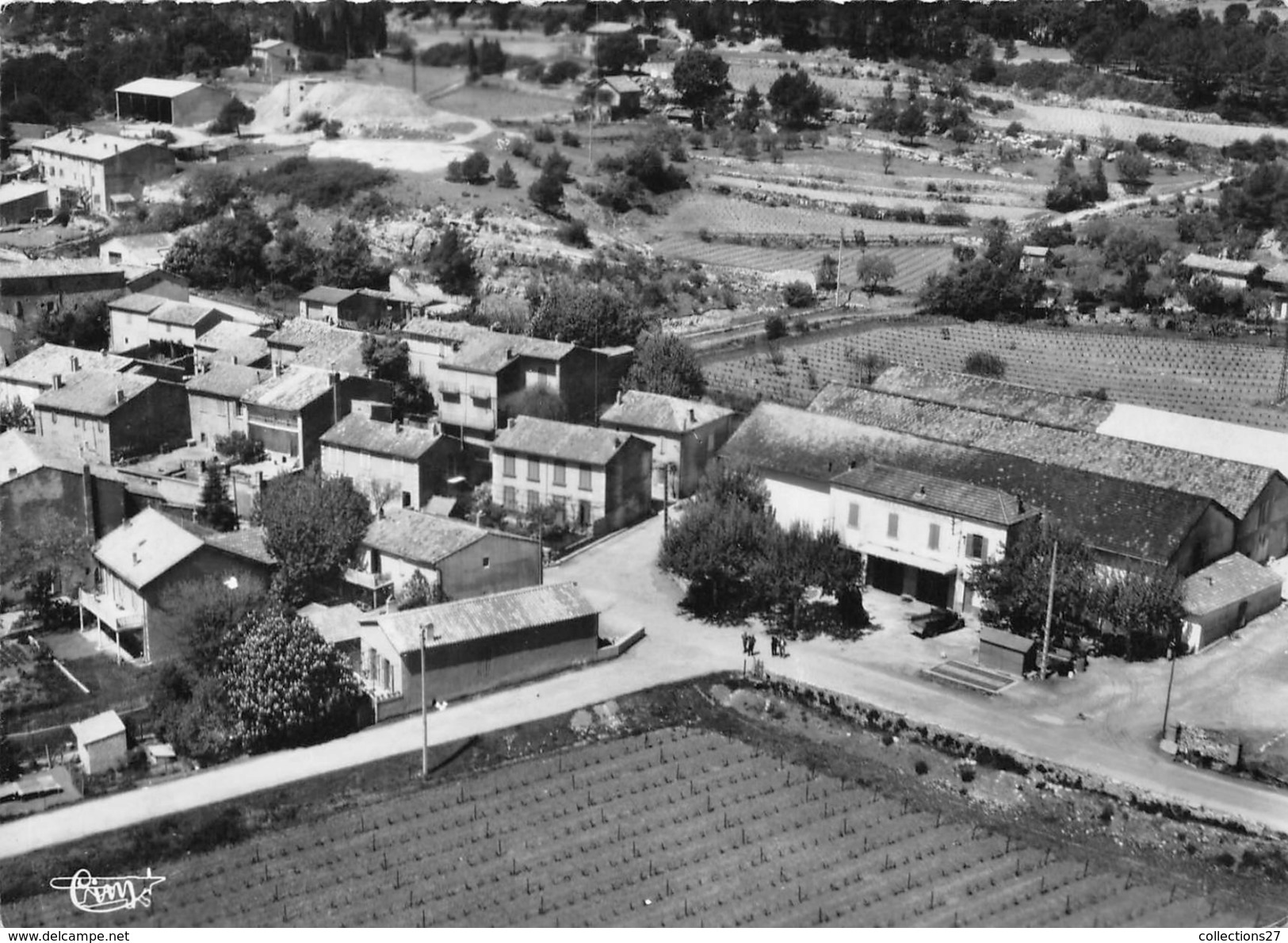 13-ROUSSET- LA COOPERATIVE VINICOLE, VUE AERIENNE - Rousset