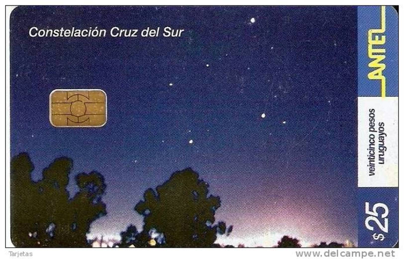 Nº 259 TARJETA DE URUGUAY DE LA CONSTELACION CRUZ DEL SUR - Uruguay