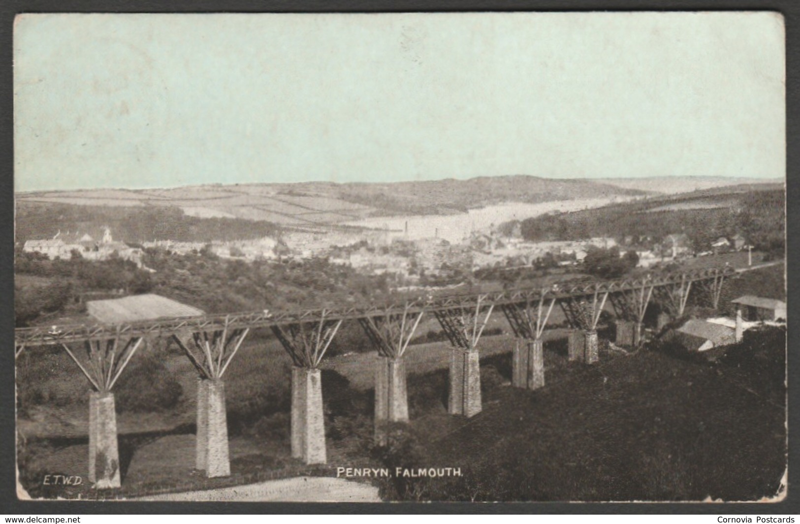 Railway Viaduct, Penryn, Cornwall, 1905 - Dennis 'Dainty' Postcard - Other & Unclassified