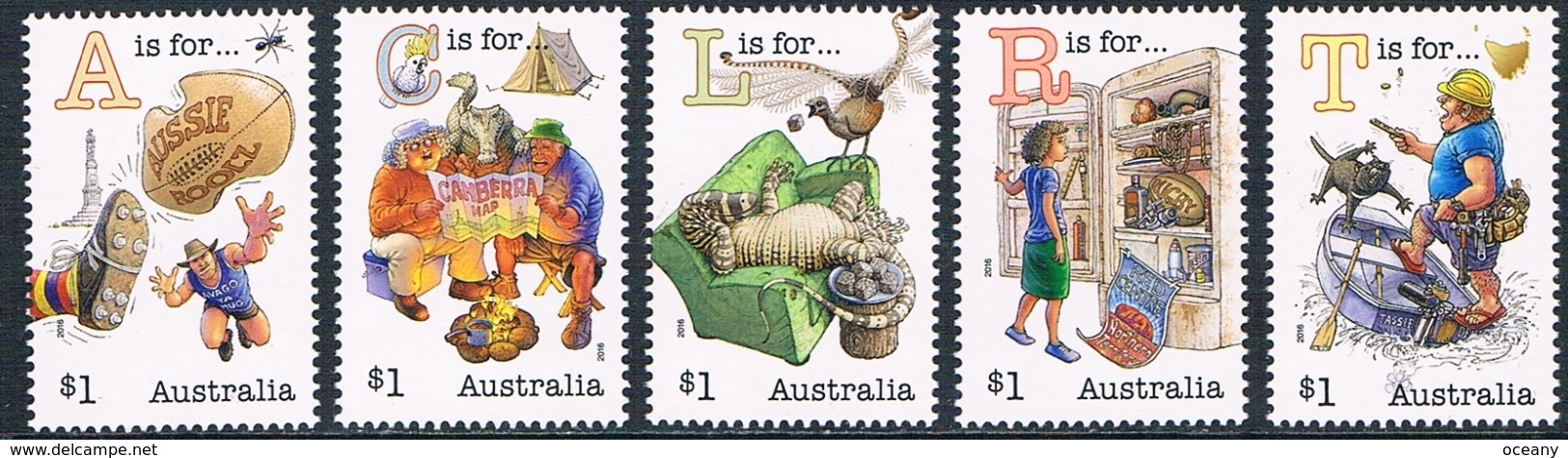 Australie - Fair Dinkum Aussie (L'alphabet II) 4356/4360 ** - Neufs