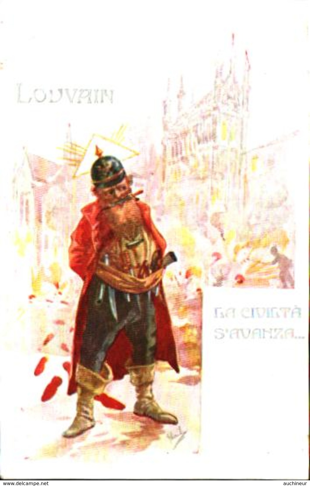 Patriotique 161, Satirique Louvain La Civilta S'avanza - Patriottiche