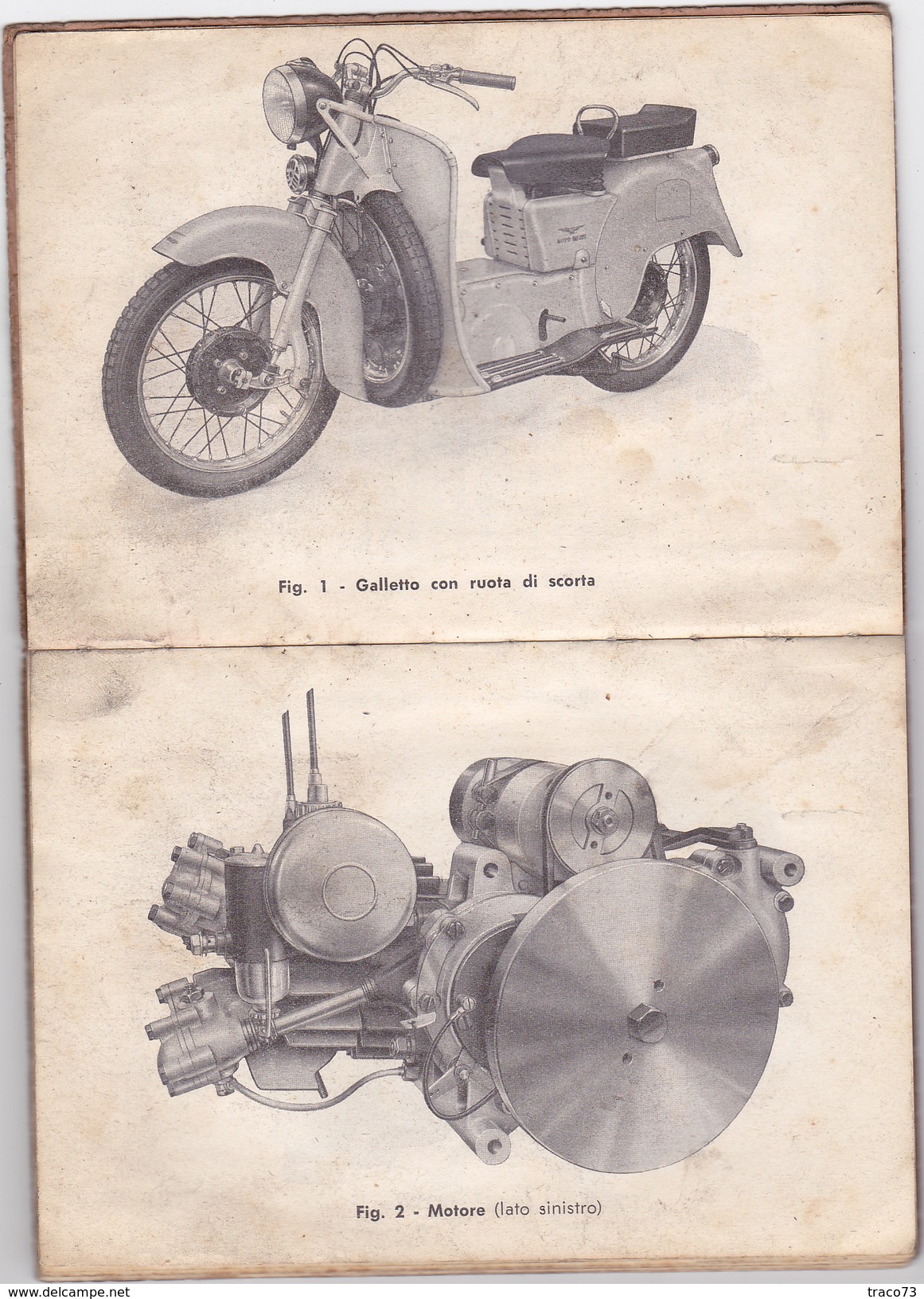 MOTO GUZZI " GALLETTO "   /  Libretto Uso & Manutenzione Del 1955 - Completo _ Seconda Edizione -  RARO - Documenti Storici