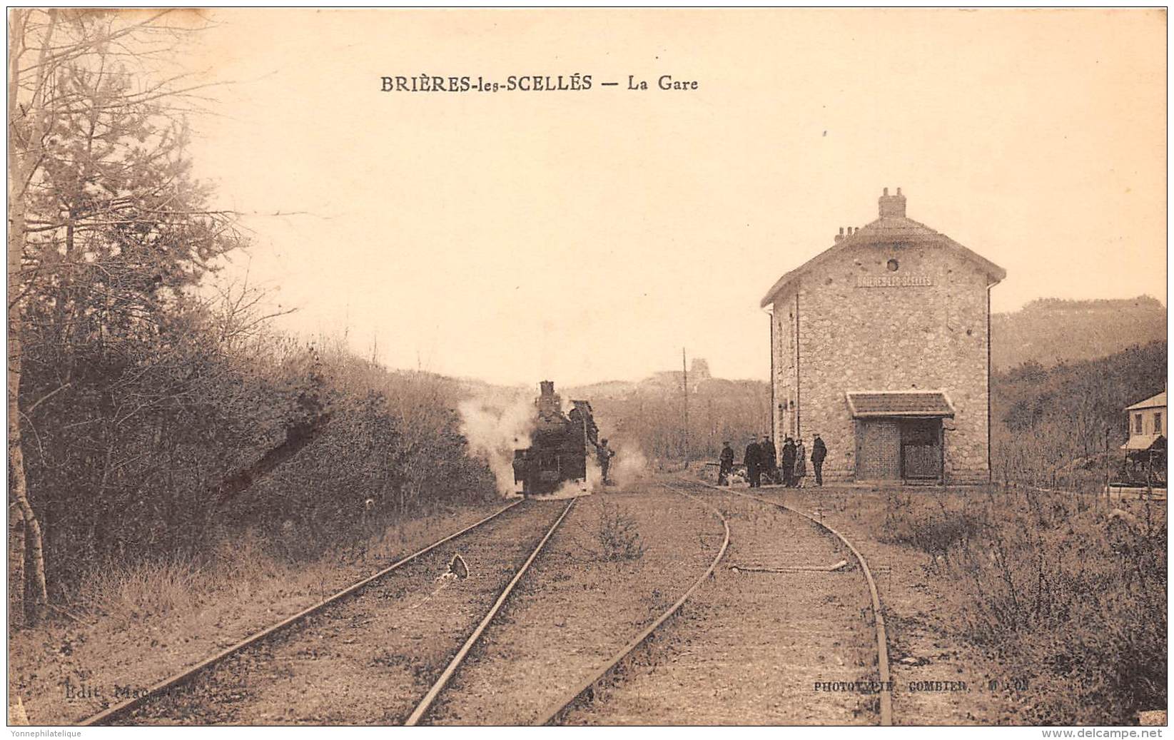 91 - ESSONNE / Brières Les Scellés - La Gare - Train - Beau Cliché - Autres & Non Classés