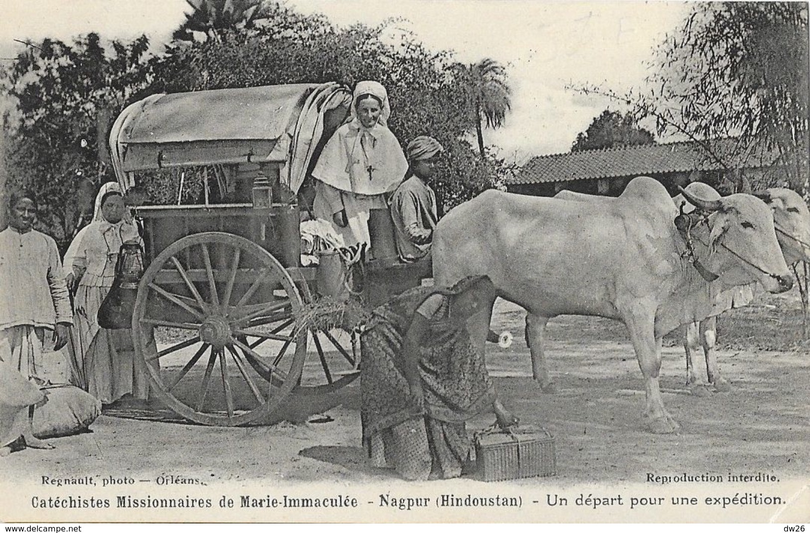 Missions: Cathéchistes Missionnaires De Marie Immaculée - Nagpur (Hindoustan) - Un Départ Pour Une Expédition - Missions