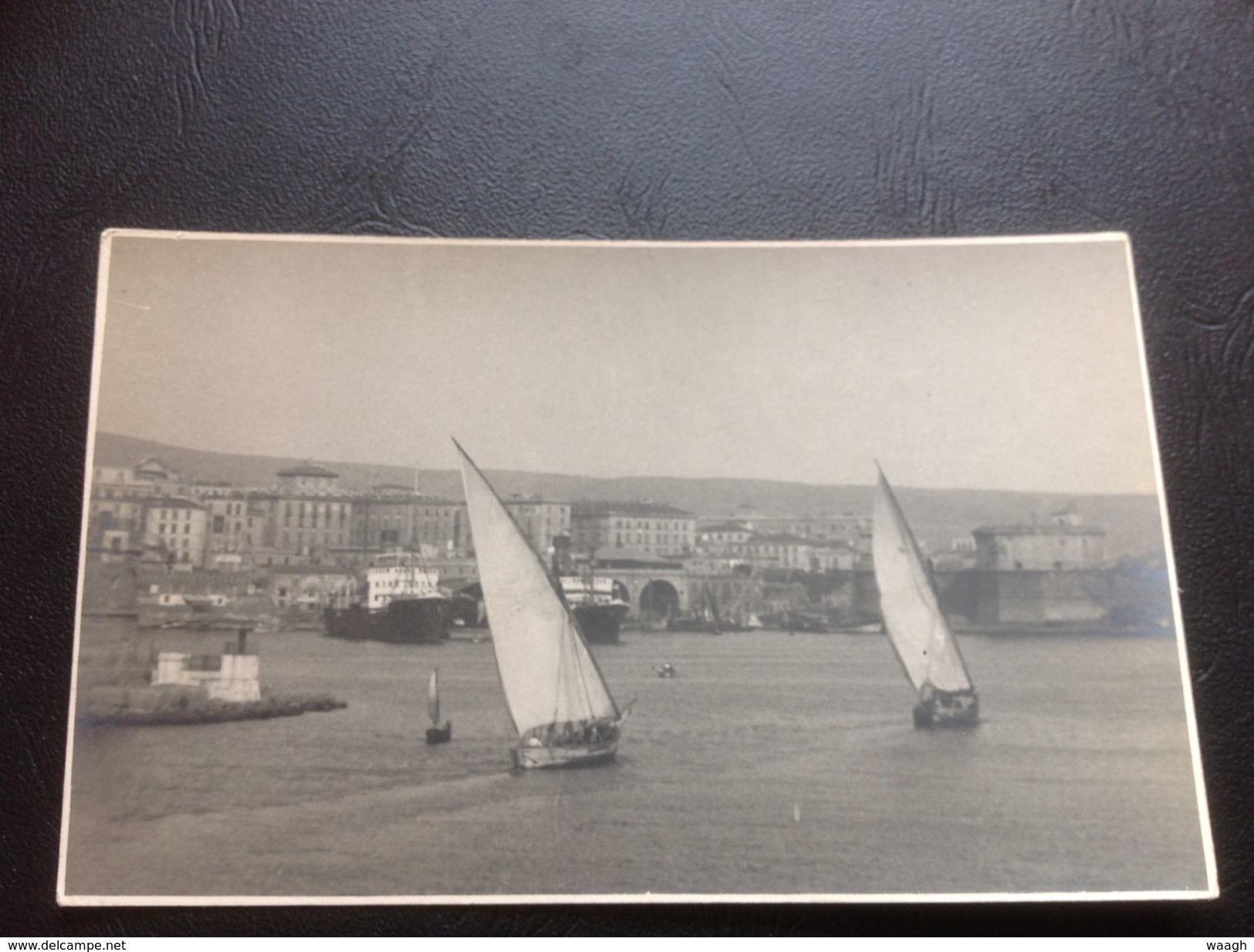 Carte Photo ROME (bateaux Sur Le Tibre) - Transports