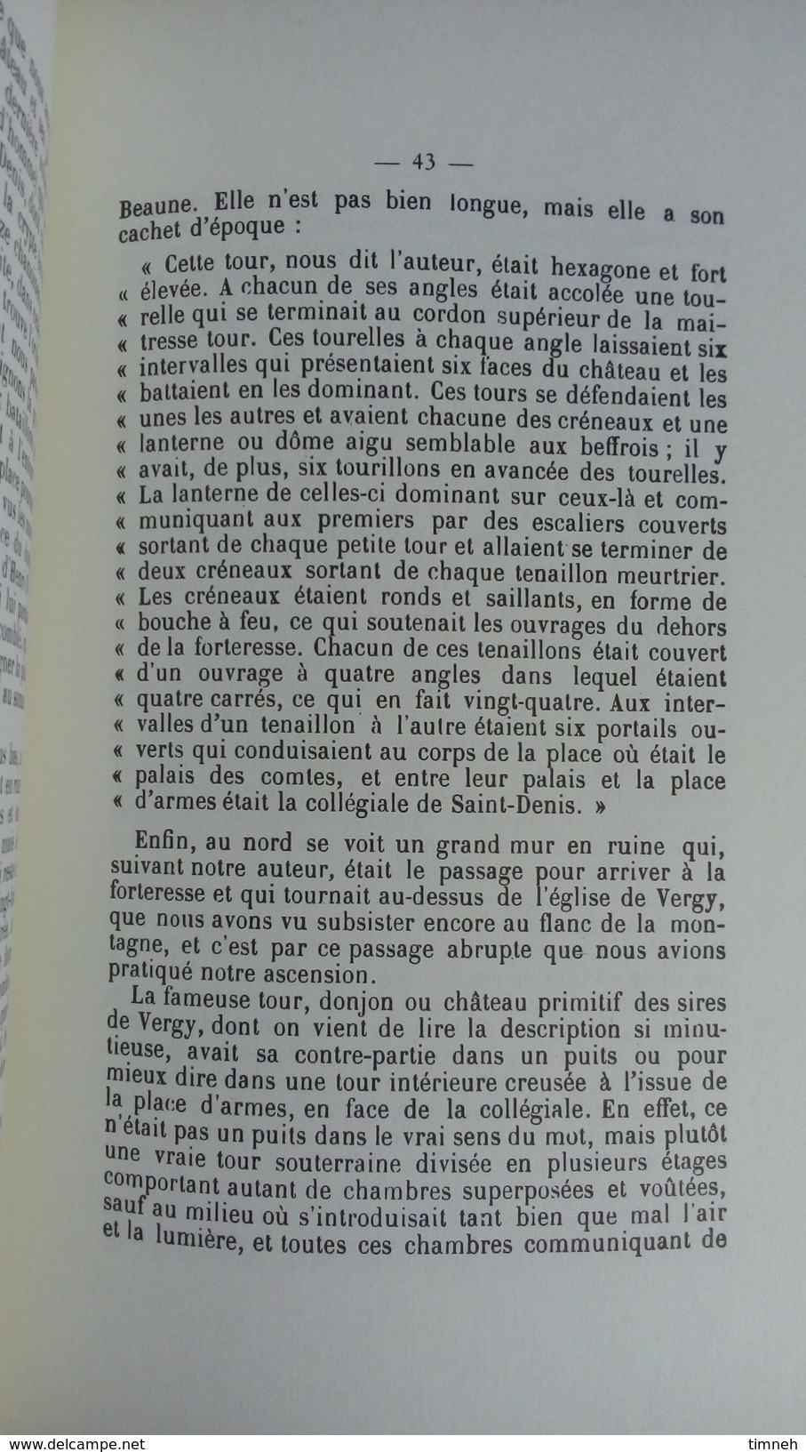 UNE EXCURSION DANS LA CÔTE D' OR EN AOUT 1892 Par M. U. RICHARD - EDITIONS DE CIVRY 1980 - Bourgogne