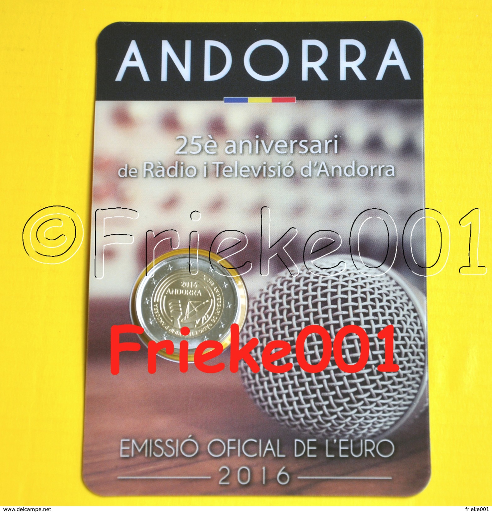 Andorra - 2 Euro 2016 Comm In Blister.(Radio En Tv) - Andorra