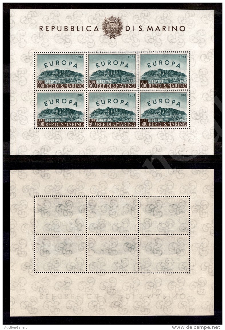 1961 - Foglietto Europa (23) Nuovo Con Gomma Integra (280) - Autres & Non Classés