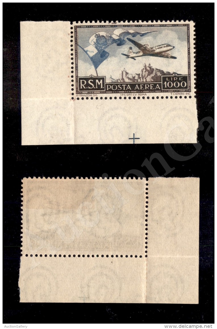 1951 - 1000 Lire Bandiera (99 - Aerea) Angolo Di Foglio Nuovo Con Gomma Integra - Molto Bello (850) - Autres & Non Classés