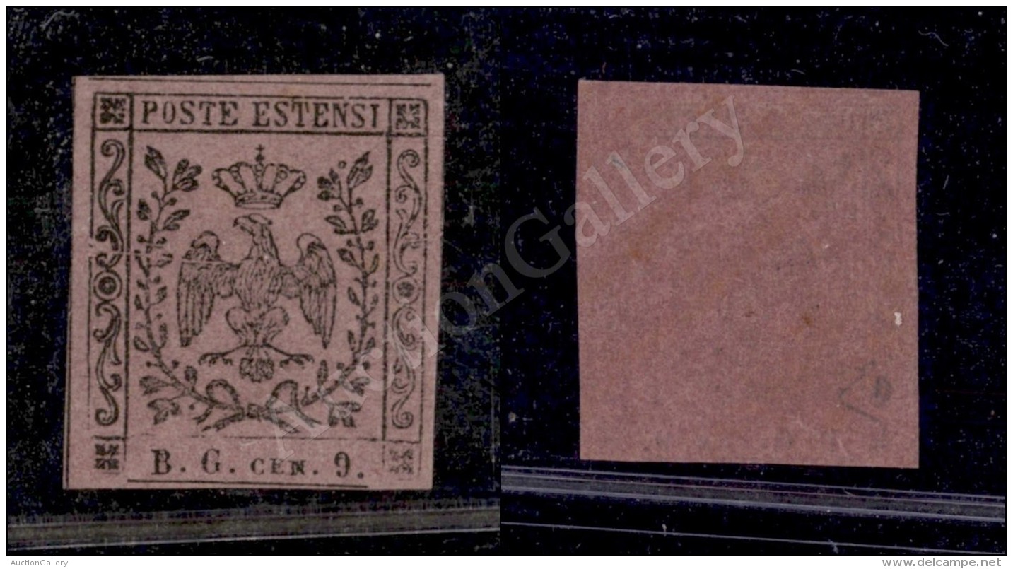 1853 - 9 Cent Violetto Lillaceo (2a - Segnatasse Giornali) Nuovo Con Gomma - Freschissimo - Invisibile Traccia Di... - Autres & Non Classés