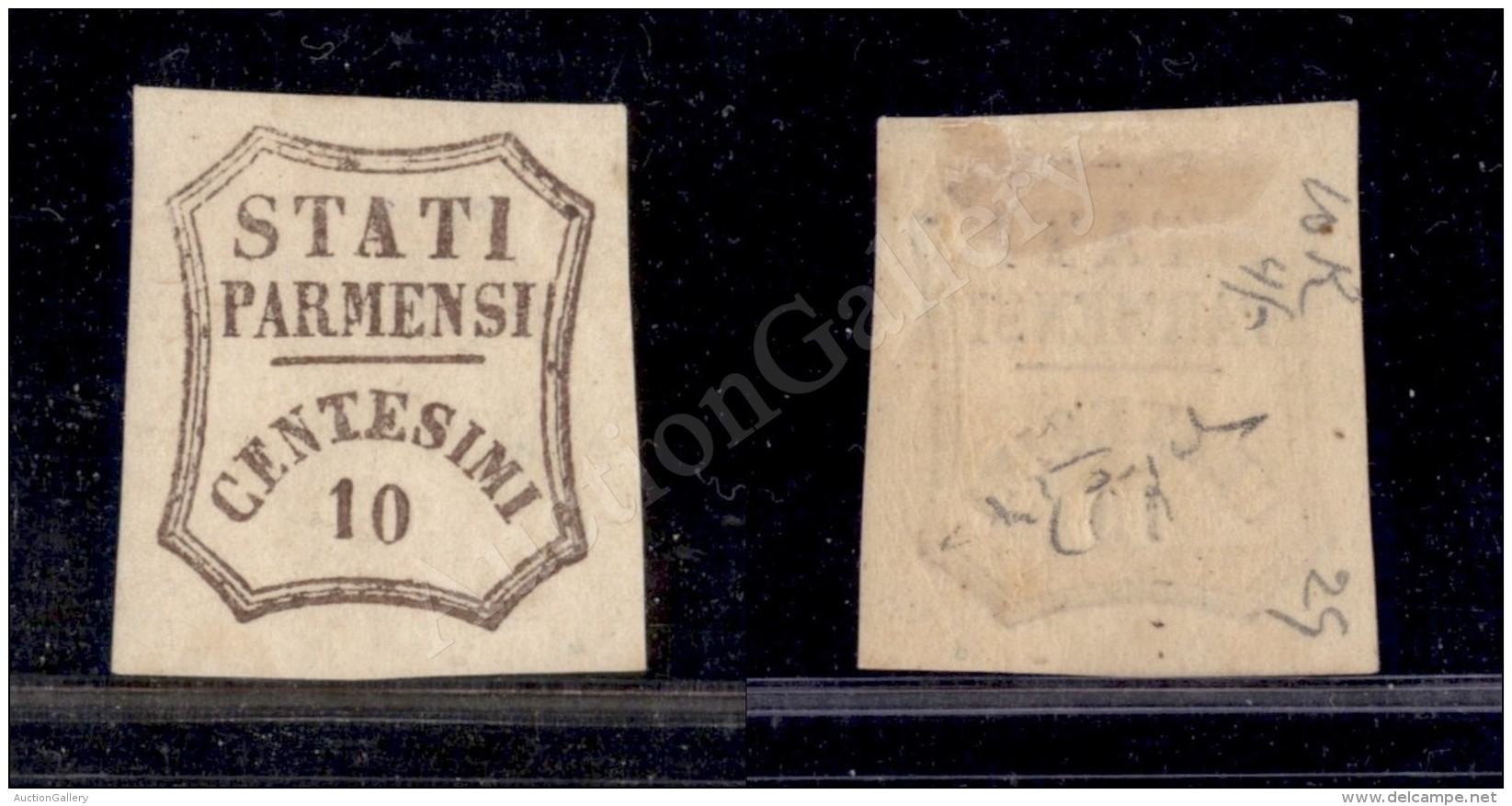 1859 - 10 Cent (14) Nuovo Con Gomma - Molto Bello - Cert. Raybaudi (2.000) - Other & Unclassified