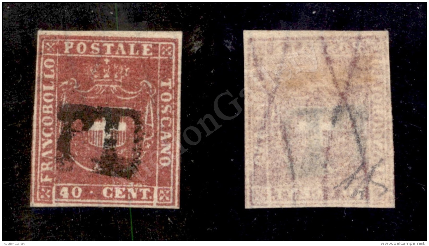1860 - 40 Cent (21) Con Grandi Margini Bianchi - PD Annullatore - Molto Bello - Diena (550) - Other & Unclassified
